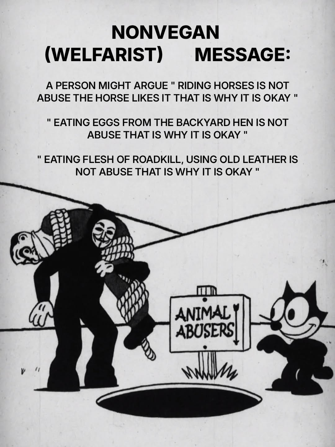 Vegan vs nonvegan message